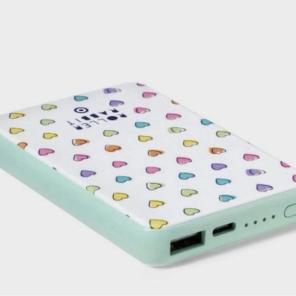 Roller Rabbit Pastel Heart Portable Charger in Multi-Color - Picture 3 of 5
